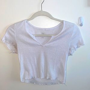 Pacsun Basics White Tee - Cropped